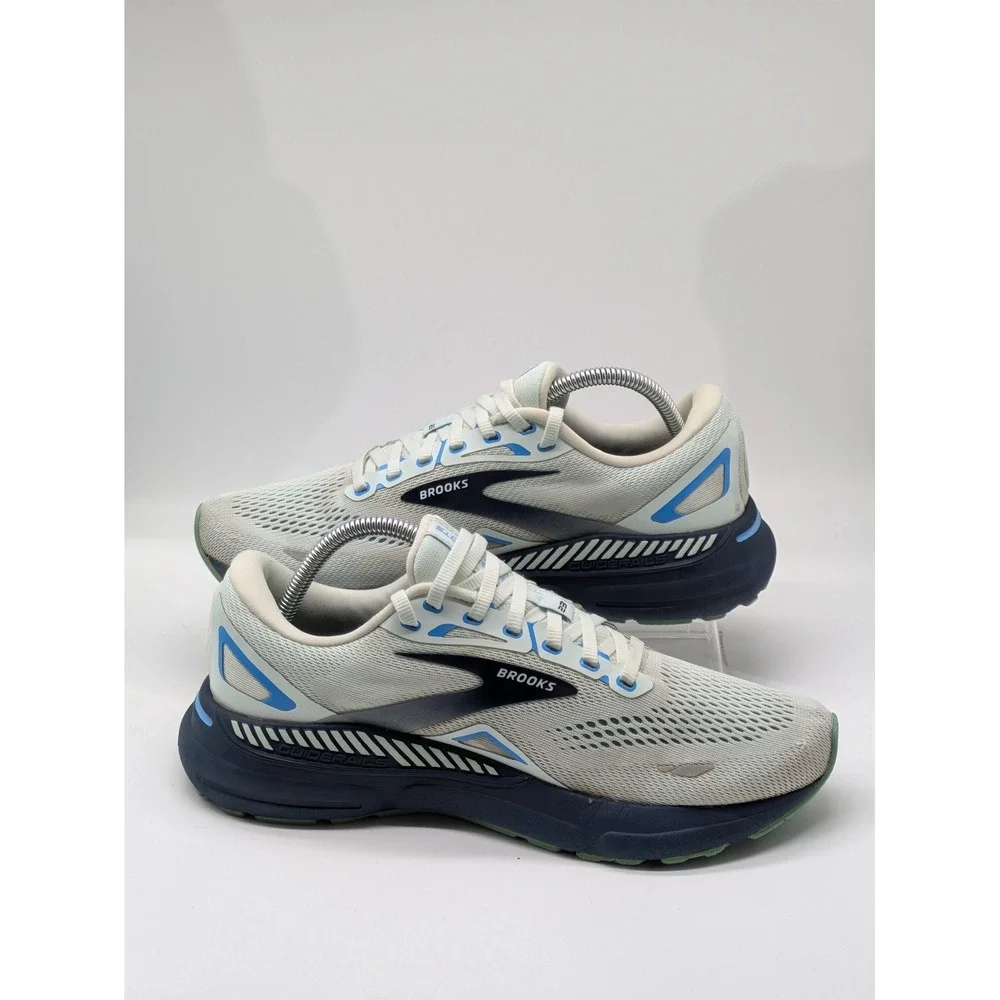 Brooks Adrenaline GTS 23 Women's Running Shoes Size 10.5 B White Blue Stability